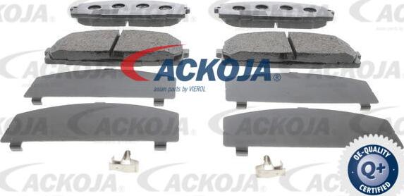 ACKOJA A70-0023 - Гальмівні колодки, дискові гальма autocars.com.ua