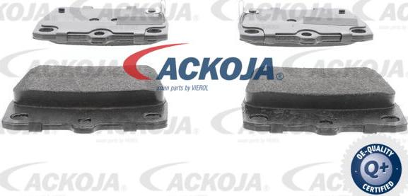ACKOJA A70-0026 - Гальмівні колодки, дискові гальма autocars.com.ua