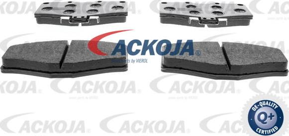 ACKOJA A70-0027 - Гальмівні колодки, дискові гальма autocars.com.ua