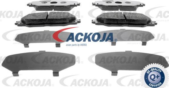 ACKOJA A70-0029 - Гальмівні колодки, дискові гальма autocars.com.ua