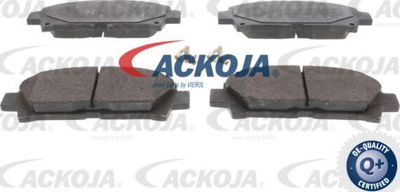 ACKOJA A70-0052 - Гальмівні колодки, дискові гальма autocars.com.ua