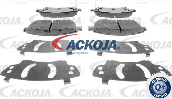 ACKOJA A70-0056 - Гальмівні колодки, дискові гальма autocars.com.ua