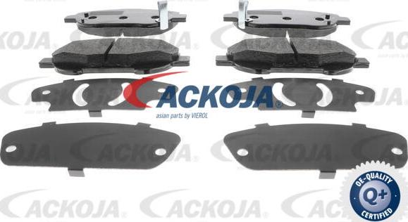 ACKOJA A70-0088 - Гальмівні колодки, дискові гальма autocars.com.ua