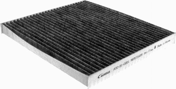ACKOJA A70-31-0001 - Фільтр, повітря у внутрішній простір autocars.com.ua
