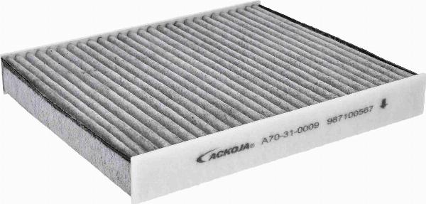 ACKOJA A70-31-0009 - Фільтр, повітря у внутрішній простір autocars.com.ua