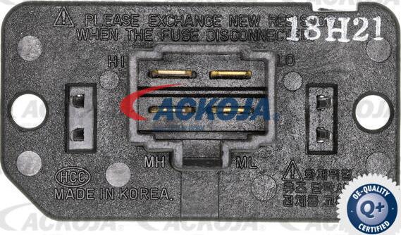 ACKOJAP A53-79-0001 - Регулятор, вентилятор салону autocars.com.ua