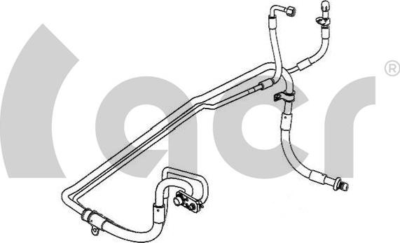 ACR 119261 - Трубопровід високого / низького тиску, кондиціонер autocars.com.ua