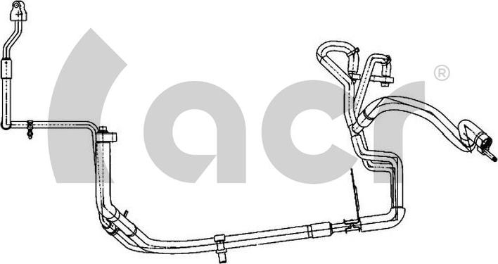 ACR 119555 - Трубопровід високого / низького тиску, кондиціонер autocars.com.ua