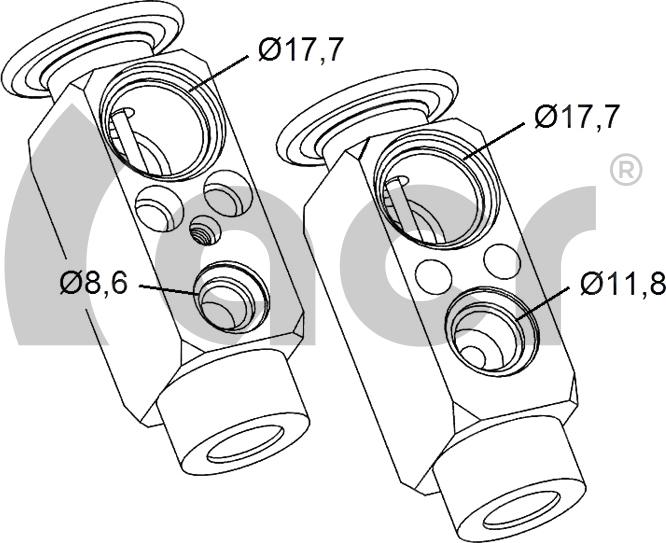 ACR 121188 - Розширювальний клапан, кондиціонер autocars.com.ua