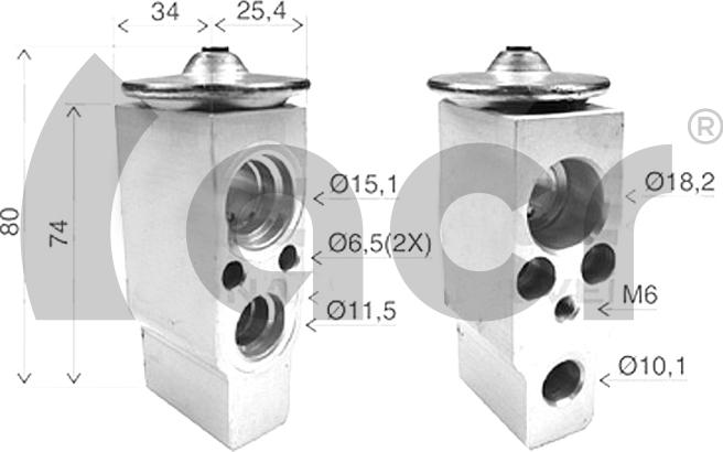 ACR 121211 - Расширительный клапан, кондиционер autodnr.net