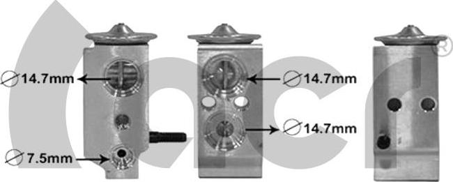 ACR 121443 - Розширювальний клапан, кондиціонер autocars.com.ua