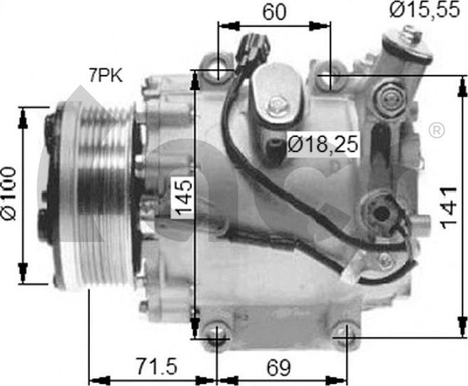 ACR 130663 - Компрессор кондиционера autodnr.net