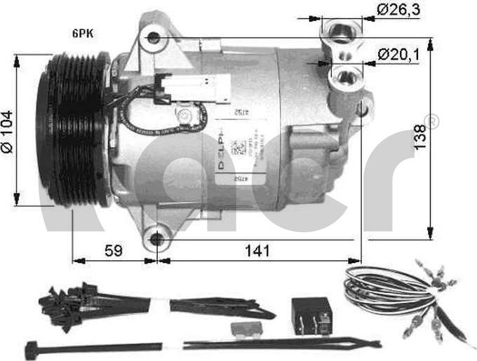 ACR 133150 - Компрессор кондиционера autodnr.net