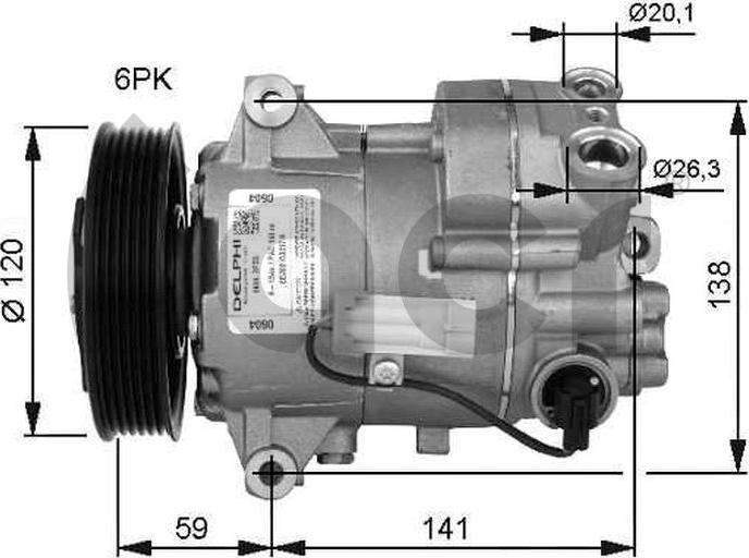 ACR 133185 - Компресор, кондиціонер autocars.com.ua