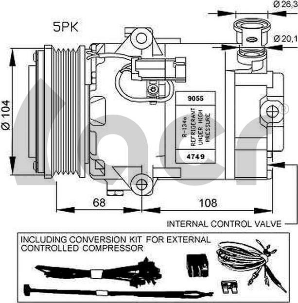 ACR 133186R - Компрессор кондиционера autodnr.net