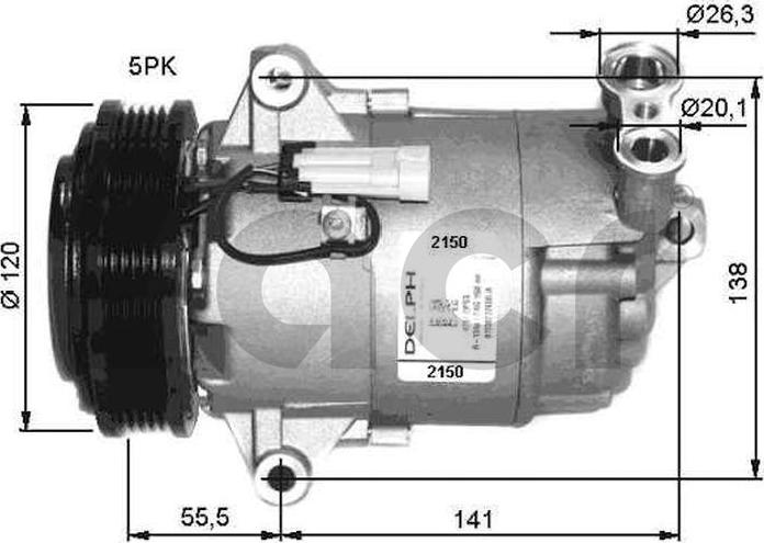 ACR 133187G - Компресор, кондиціонер autocars.com.ua