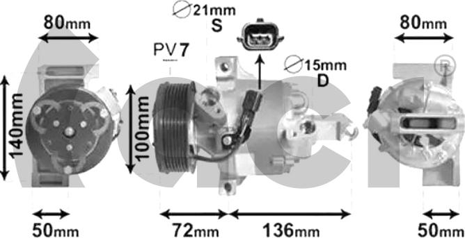 ACR 134133 - Компрессор кондиционера autodnr.net