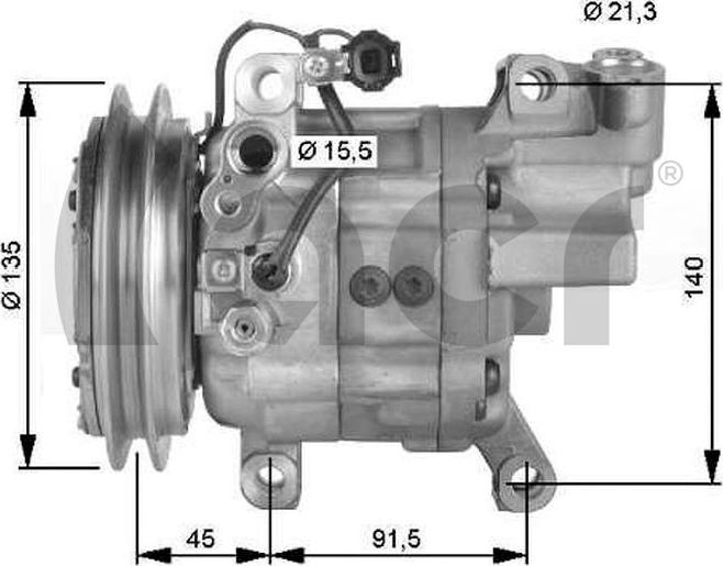 ACR 134533R - Компресор, кондиціонер autocars.com.ua