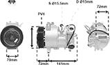 ACR 134649 - Компресор, кондиціонер autocars.com.ua