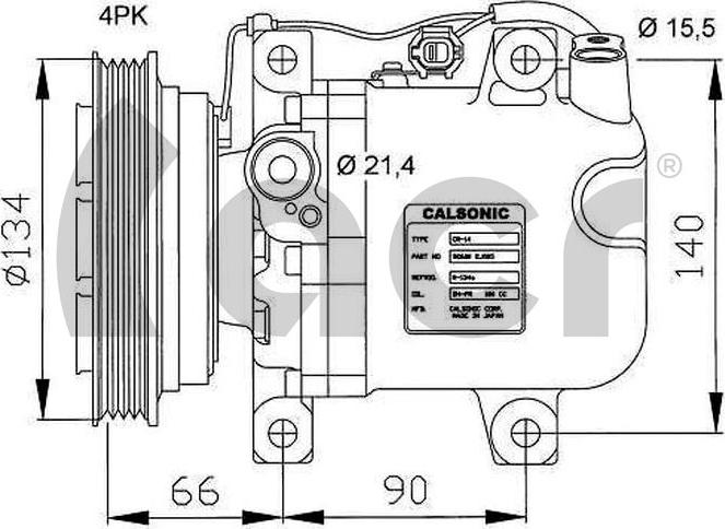 ACR 134962R - Компресор, кондиціонер autocars.com.ua