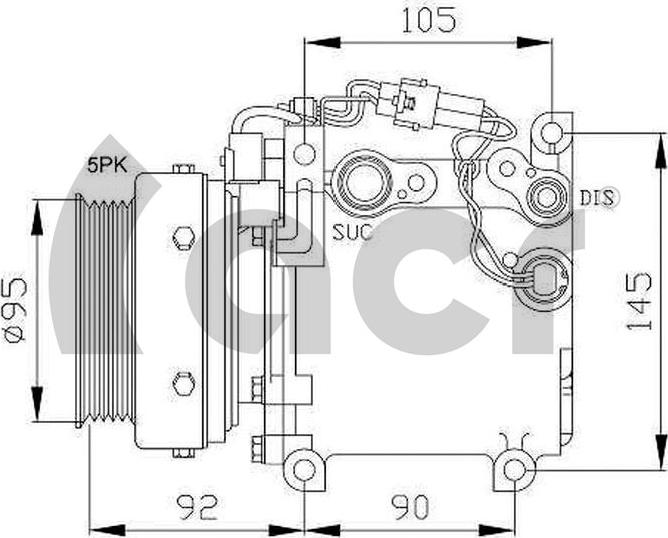 ACR 134979 - Компресор, кондиціонер autocars.com.ua