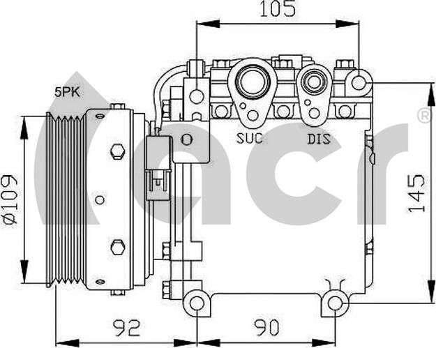 ACR 134985 - Компресор, кондиціонер autocars.com.ua