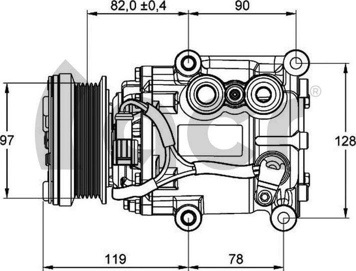 ACR 135101R - Компресор, кондиціонер autocars.com.ua