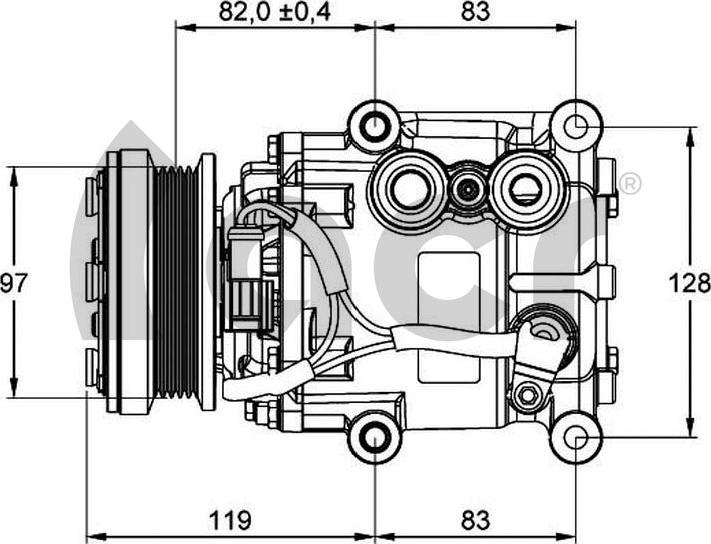 ACR 135104G - Компресор, кондиціонер autocars.com.ua