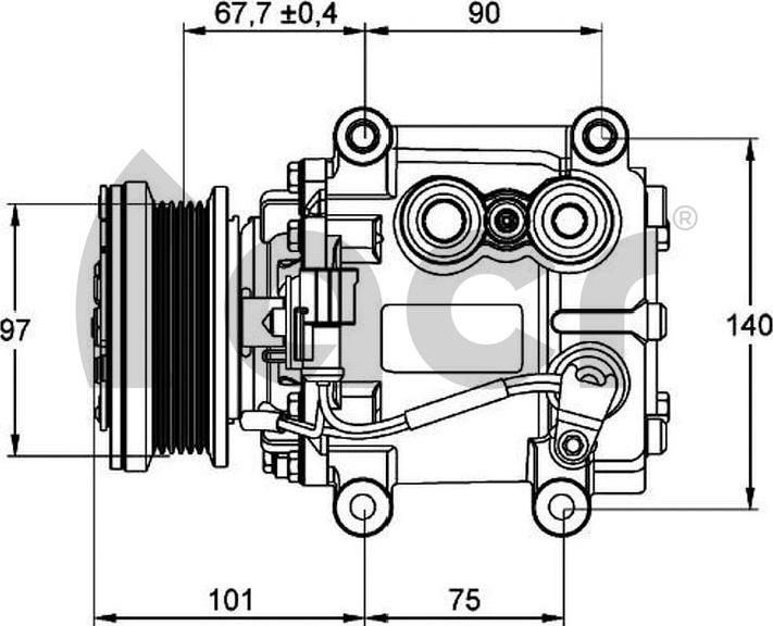 ACR 135106G - Компресор, кондиціонер autocars.com.ua