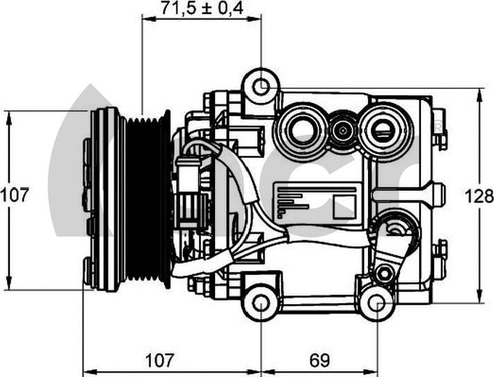 ACR 135129 - Компресор, кондиціонер autocars.com.ua