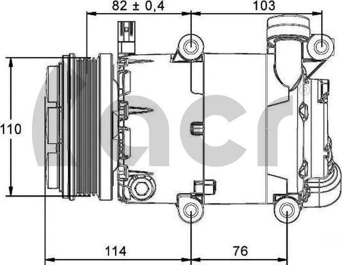 ACR 135135 - Компресор, кондиціонер autocars.com.ua