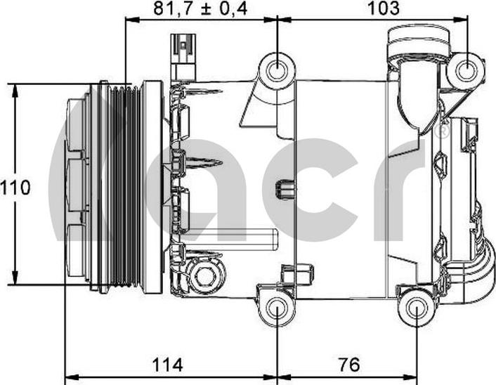 ACR 135136R - Компресор, кондиціонер autocars.com.ua