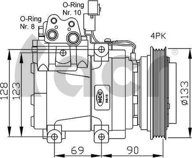 ACR 135224 - Компресор, кондиціонер autocars.com.ua