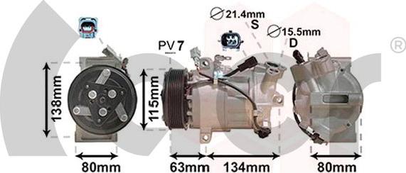 ACR 135527 - Компресор, кондиціонер autocars.com.ua
