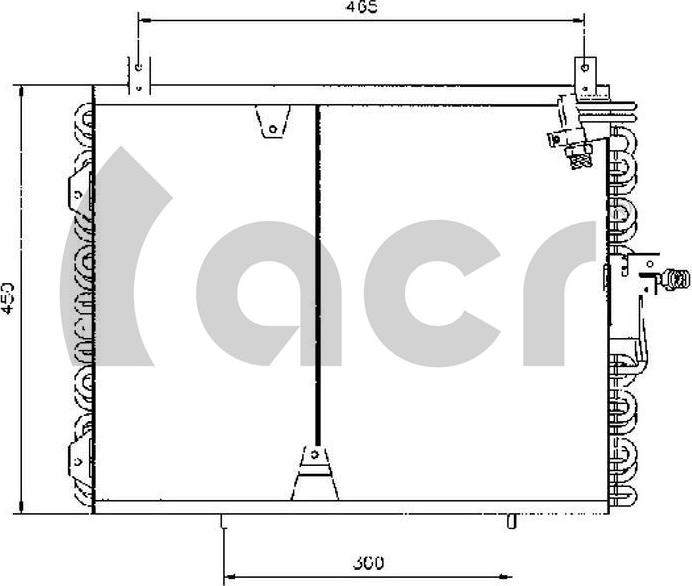 ACR 300030 - Конденсатор, кондиціонер autocars.com.ua