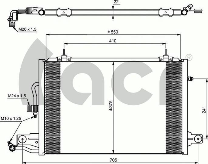 ACR 300044 - Конденсатор, кондиціонер autocars.com.ua