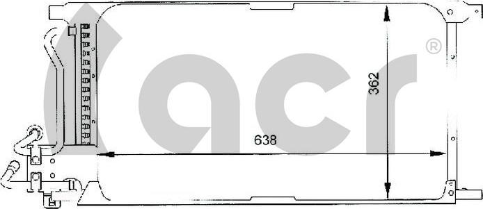 ACR 300059 - Конденсатор, кондиціонер autocars.com.ua