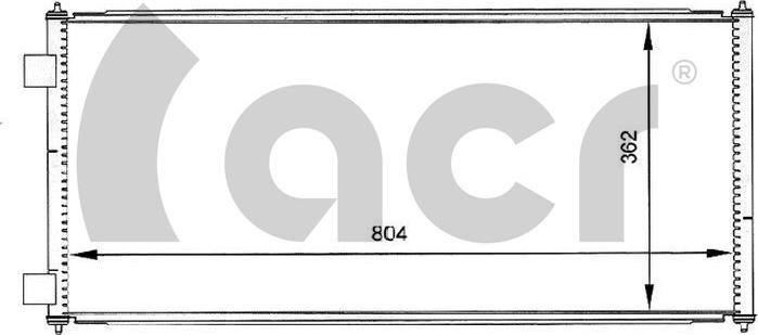ACR 300063 - Конденсатор, кондиціонер autocars.com.ua