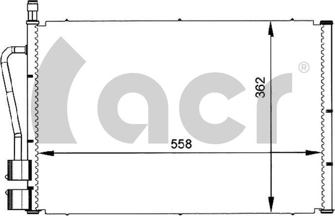 ACR 300066 - Конденсатор кондиционера autodnr.net