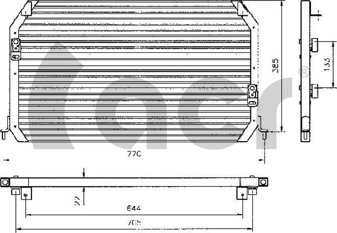 ACR 300071 - Конденсатор, кондиціонер autocars.com.ua