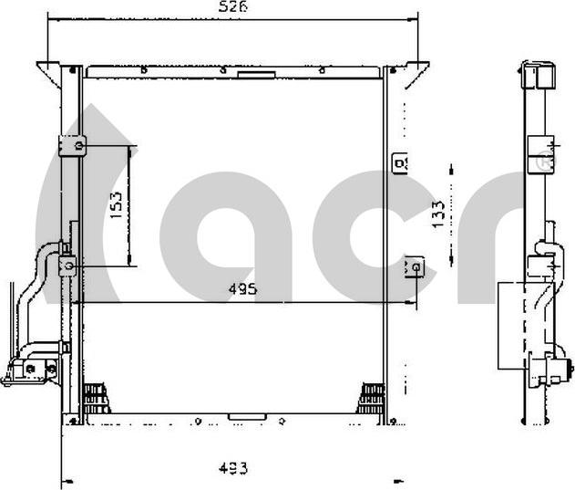 ACR 300081 - Конденсатор, кондиціонер autocars.com.ua