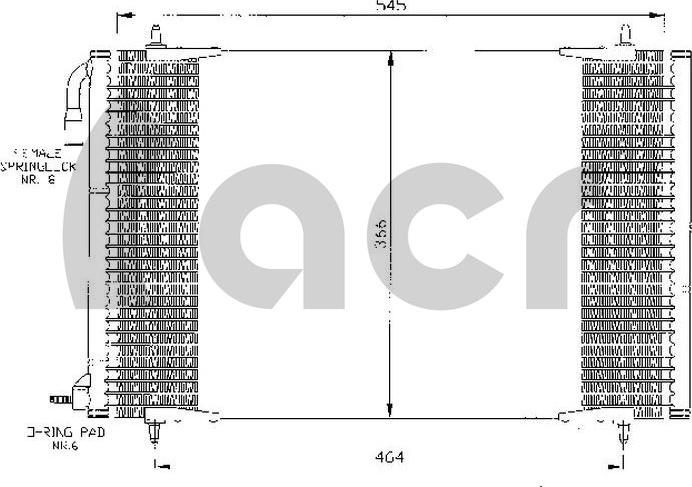 ACR 300084 - Конденсатор, кондиціонер autocars.com.ua