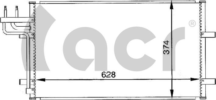 ACR 300093 - Конденсатор кондиционера autodnr.net