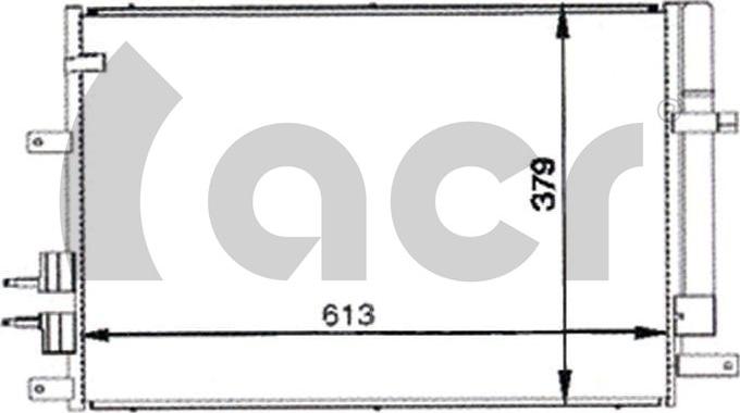 ACR 300095 - Конденсатор, кондиціонер autocars.com.ua