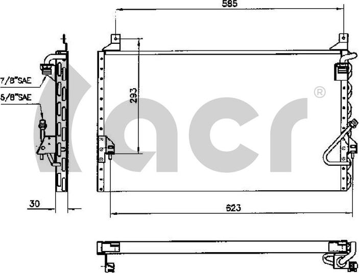 ACR 300106 - Конденсатор, кондиціонер autocars.com.ua