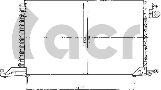 ACR 300111 - Конденсатор, кондиціонер autocars.com.ua