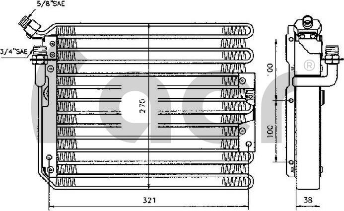 ACR 300116 - Конденсатор, кондиціонер autocars.com.ua