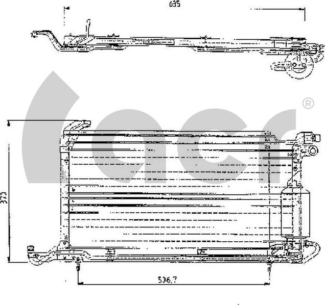 ACR 300128 - Конденсатор, кондиціонер autocars.com.ua