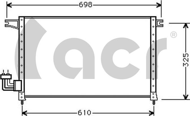 ACR 300130 - Конденсатор, кондиціонер autocars.com.ua