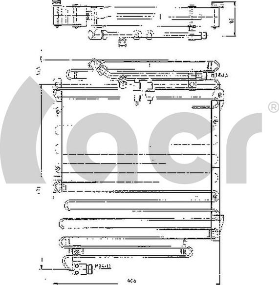 ACR 300134 - Конденсатор, кондиціонер autocars.com.ua